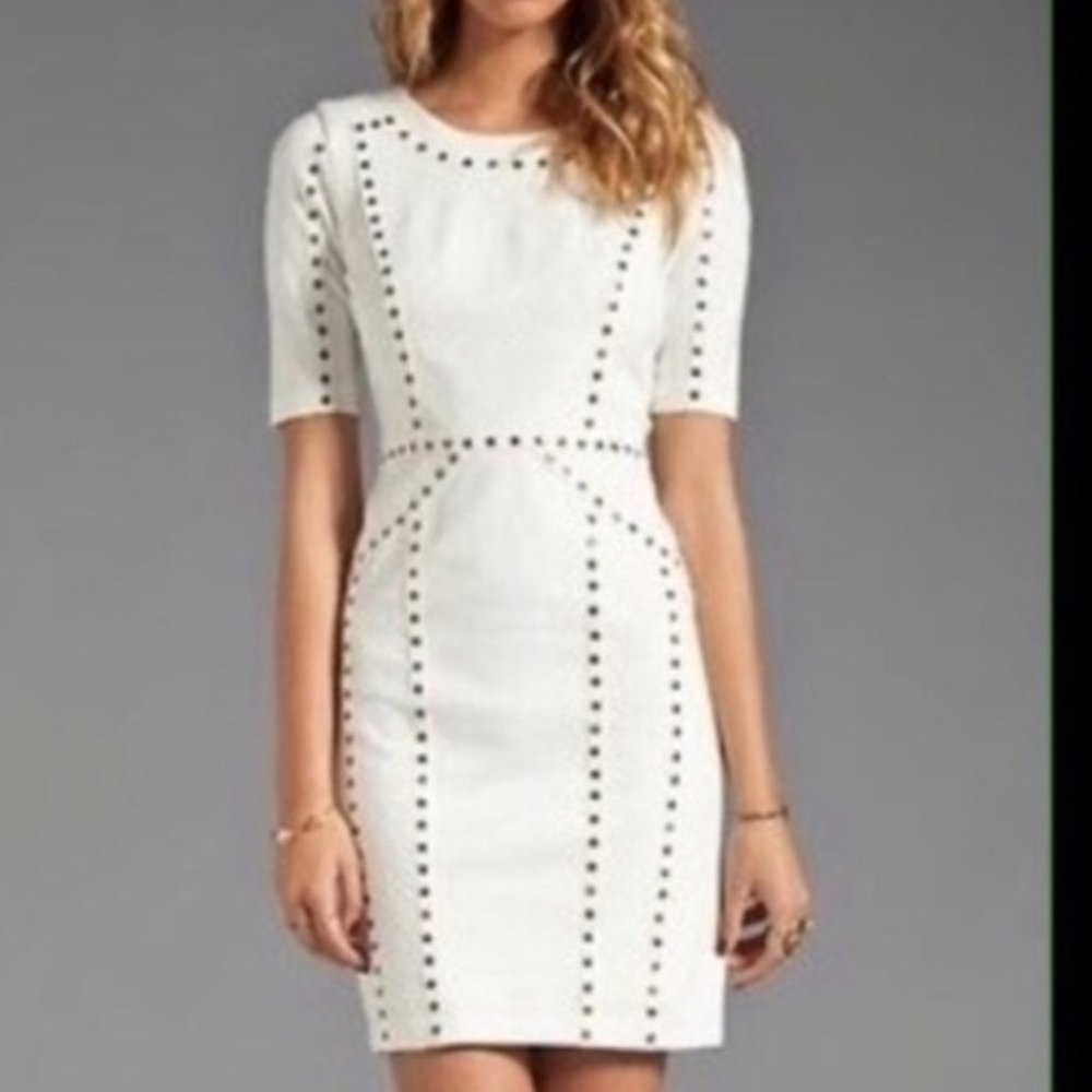 BCBG MAX AZRIA  Isadora Studded Jacquard Dress